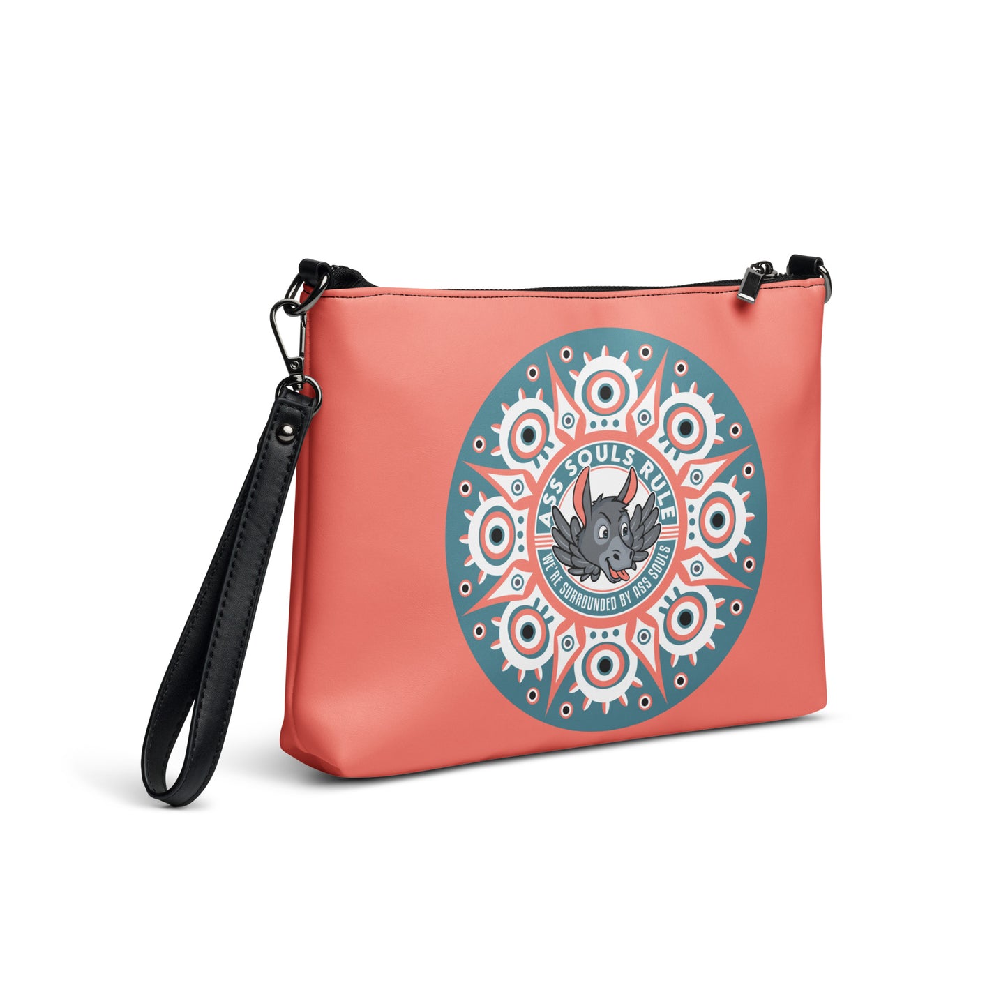 Psyche Secure-I.T. salmon crossbody bag