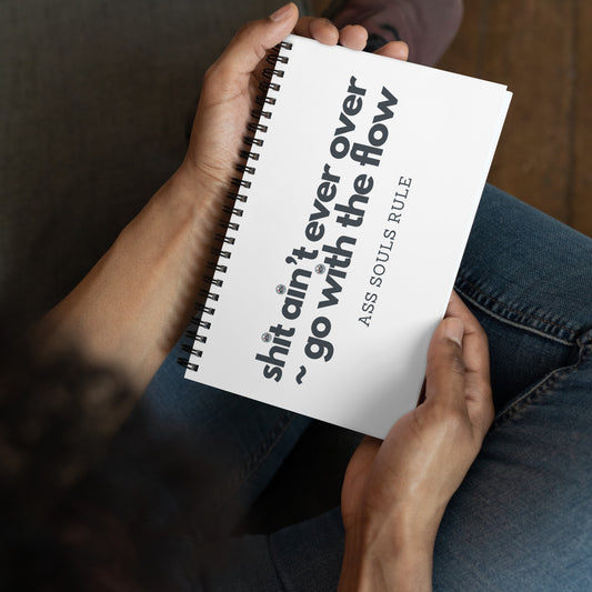 Go With the Flow spiral notebook