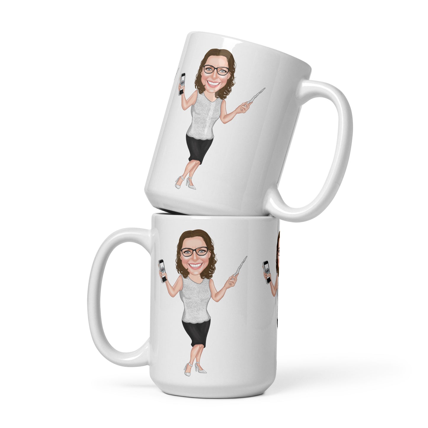 Atlas Scribe white glossy mug