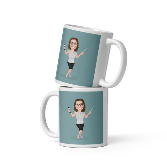 Atlas Scribe white glossy mug