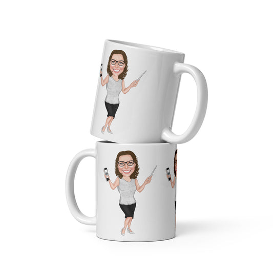 Atlas Scribe white glossy mug