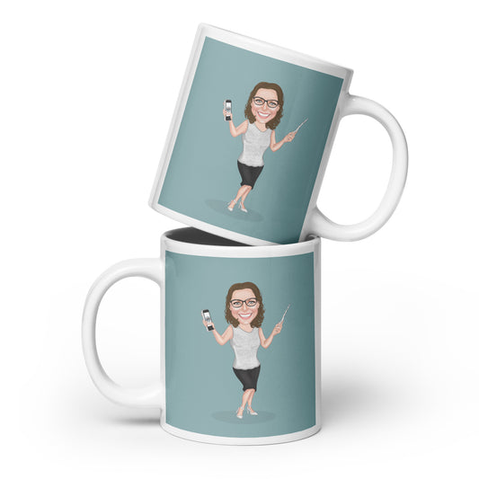 Atlas Scribe white glossy mug