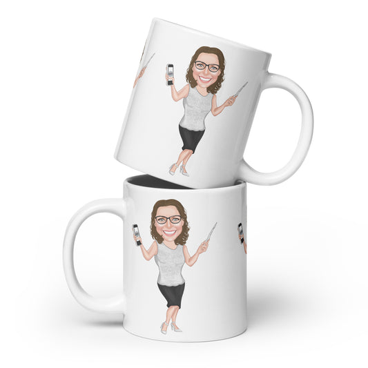 Atlas Scribe white glossy mug