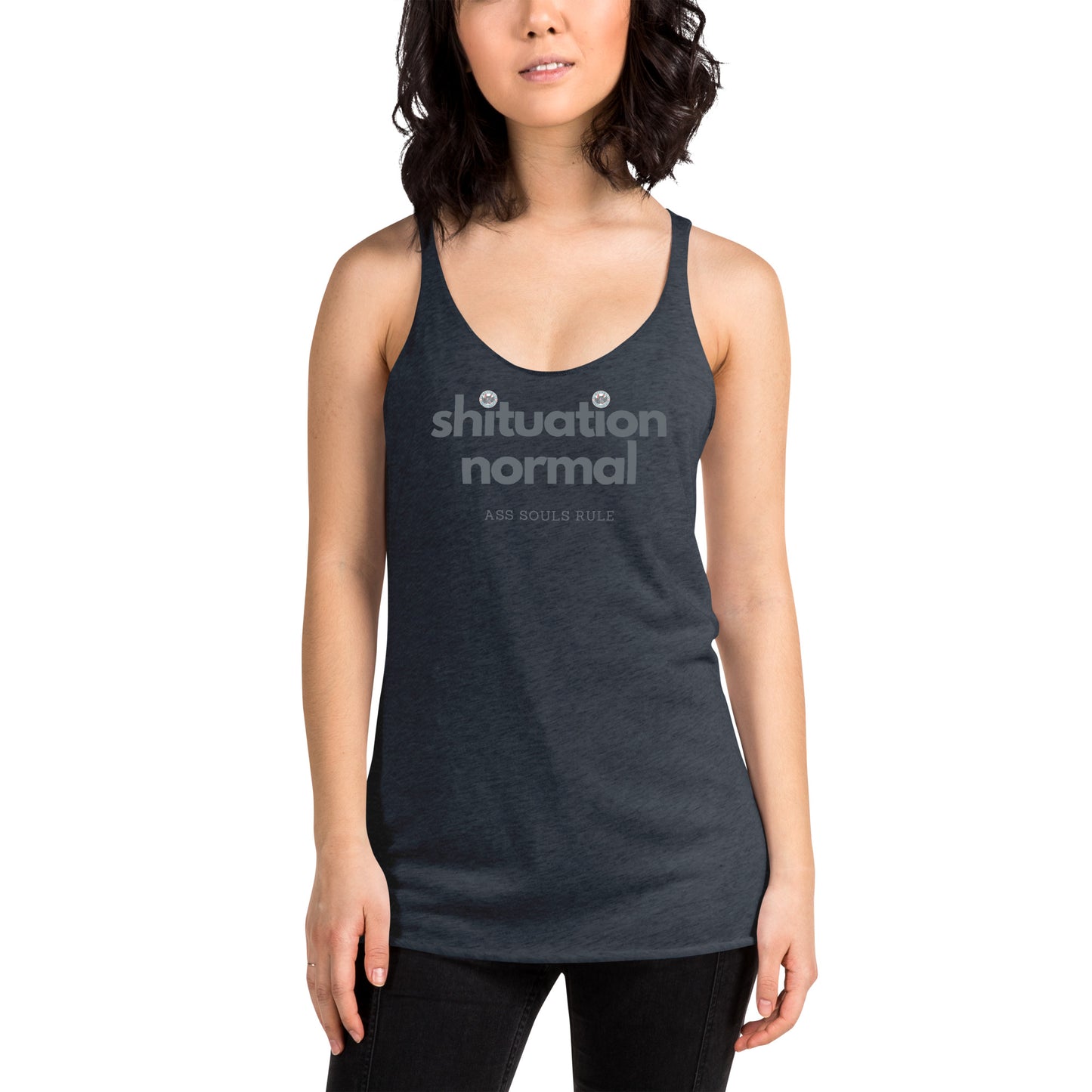 Shituational Normal women's racerback tank